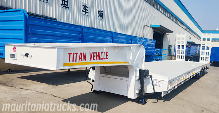 3 Axle 40 Feet Low Bed Trailer for Sale in Mauritania nouakchott 