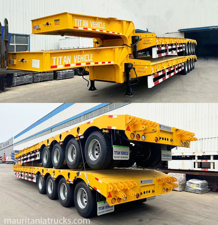 4 Axle 40 Feet Low Bed Trailer for Sale in Mauritania, Nouakchott