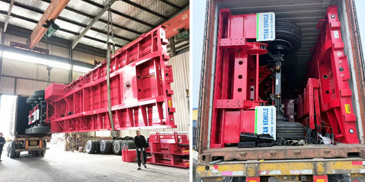40 Ft Flat Bed Semi Trailer for Sale in Mauritania