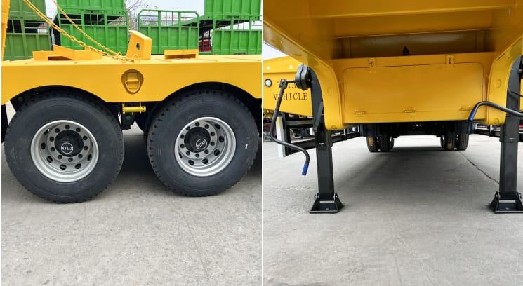 2 Axle 40Ft Semi Low Bed Trailer Types for Sale in Mauritania