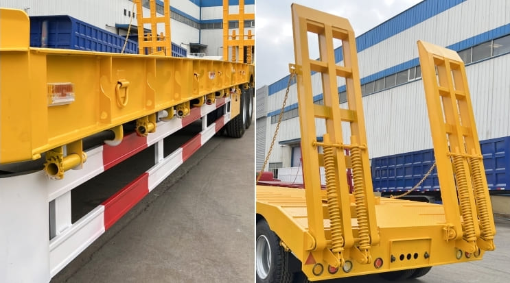 2 Axle 40Ft Semi Low Bed Trailer Types for Sale in Mauritania