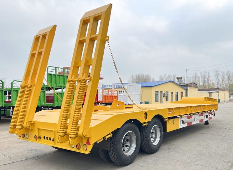 2 Axle 40Ft Semi Low Bed Trailer Types for Sale in Mauritania