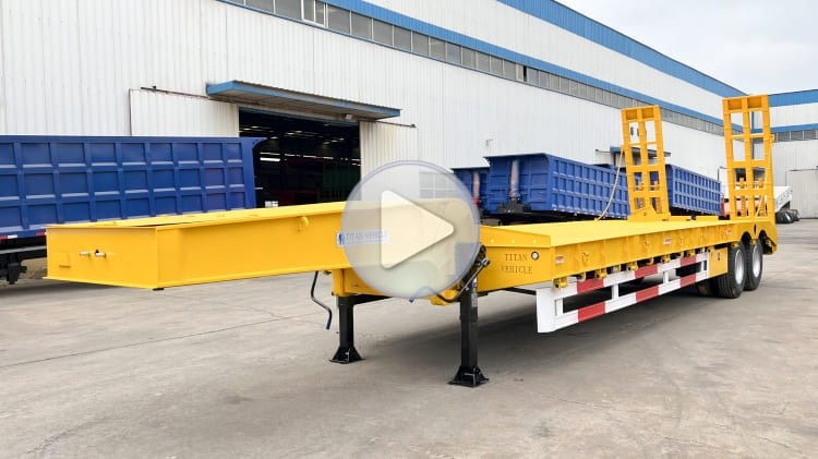 40Ft Semi Low Bed Trailer