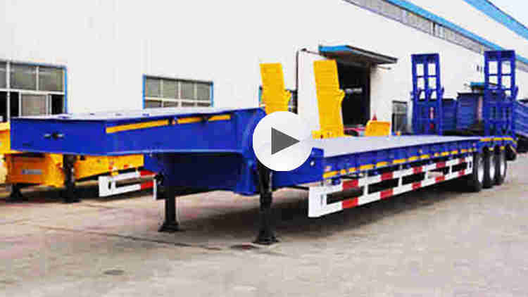 3 Axle 40ft Semi Lowbed Trailer for Sale in Mauritania, Nouakchott